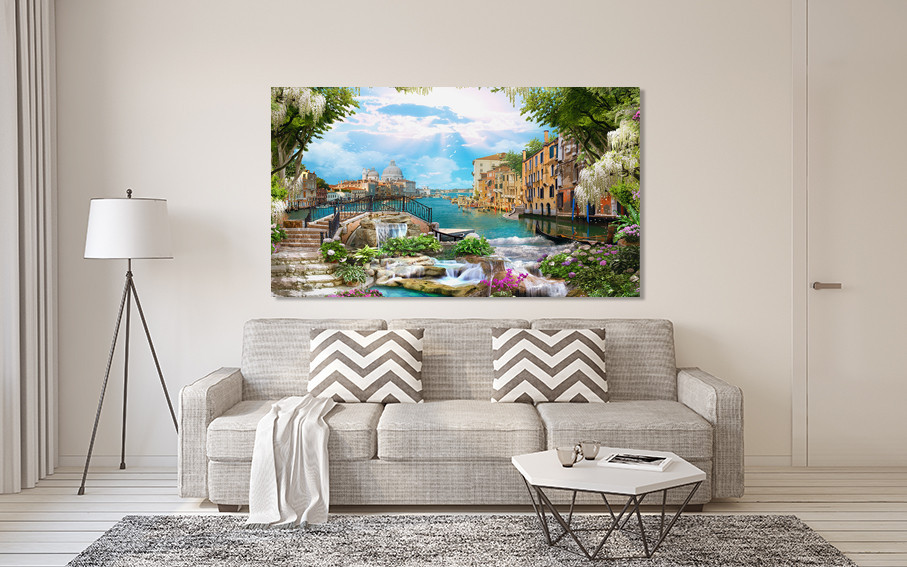 Картина полотно у вітальню / спальню   Венеція    MLP_288 ( 60х30см ) 80x120 см Київ - фото 2
