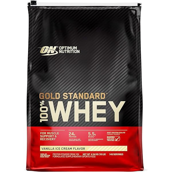 Протеїн Optimum Nutrition Gold Standard 100% Whey 4,54 kg (Vanilla Ice Cream) Луцьк - фото 1