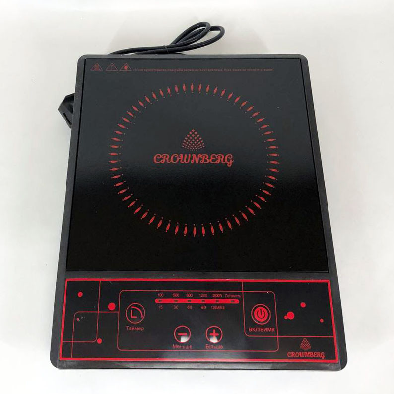 Плита на стол электрическая Crownberg CB-1322, Плита настольная эмалированная, Электро электроплиты CL-62 Львов - изображение 5