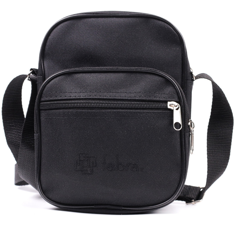 Чоловіча компактна сумка з якісного поліестеру FABRA 22578 Чорний Київ - фото 5