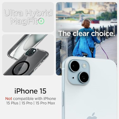 Чехол для мобильного телефона Spigen Apple iPhone 15 Ultra Hybrid MagFit Black (ACS06803) Винница - изображение 4