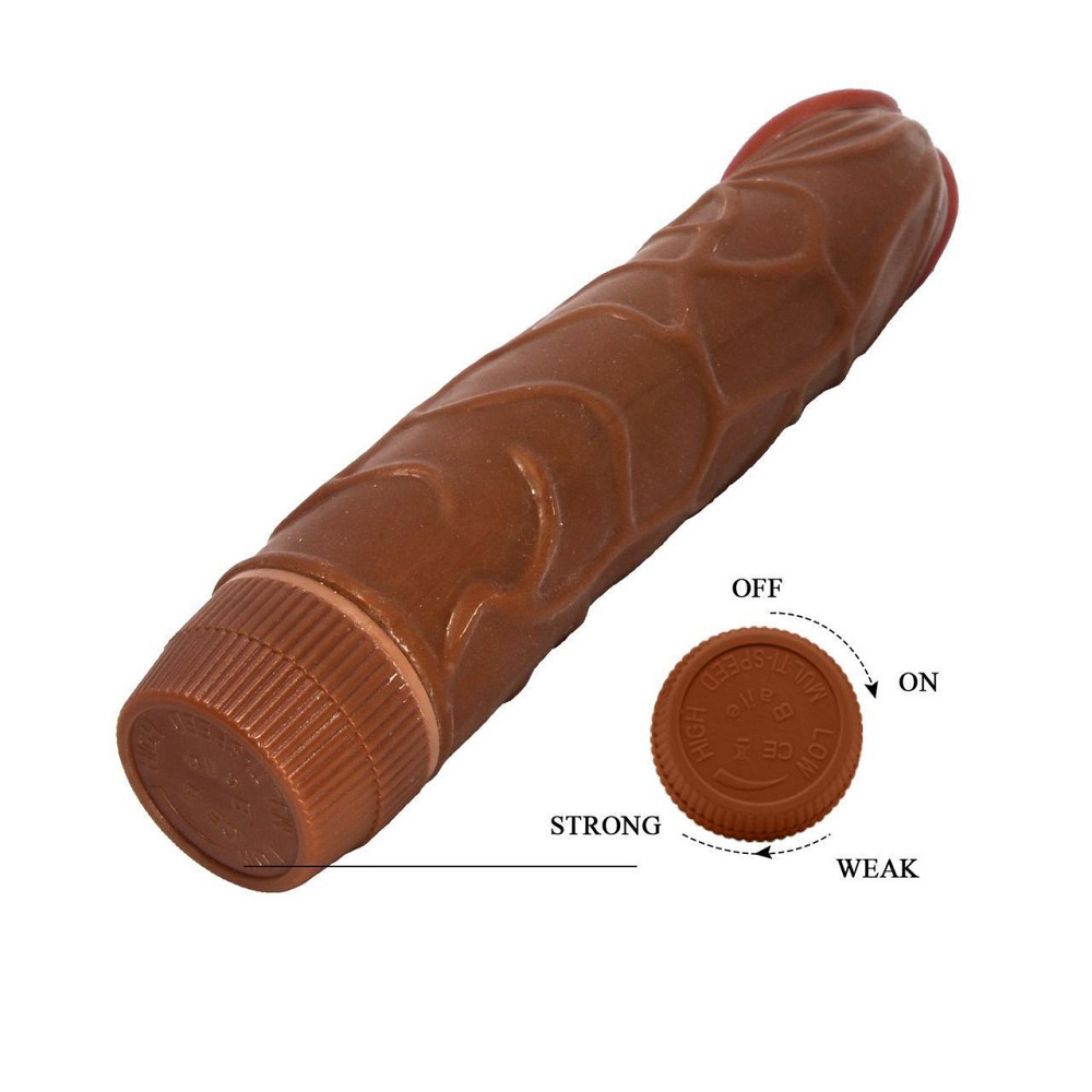 Вібратор - Barbara Bob Vibrator 8,8" Brown Sex Aura Київ - фото 6