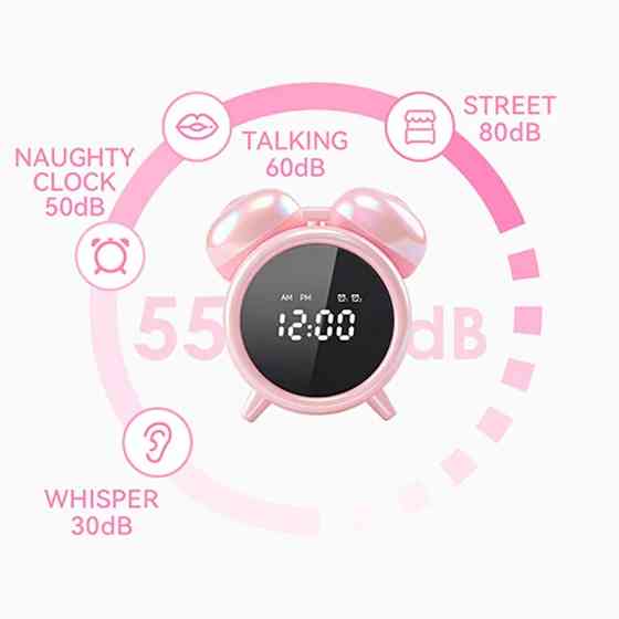 Вибратор-будильник BeYourLover Adult Clock с вакуумом и приложением, розовый Sex Aura Киев