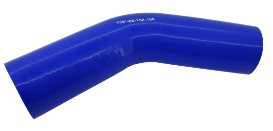 Патрубок силіконовий (150 мм х 150 мм) (135` - кут) (d=60 товщ = 4 мм) Мукачево
