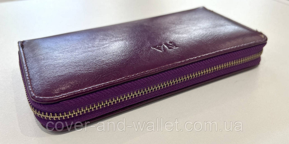 Красивый женский кошелек фиолетового цвета на молнии NA Киев - изображение 10