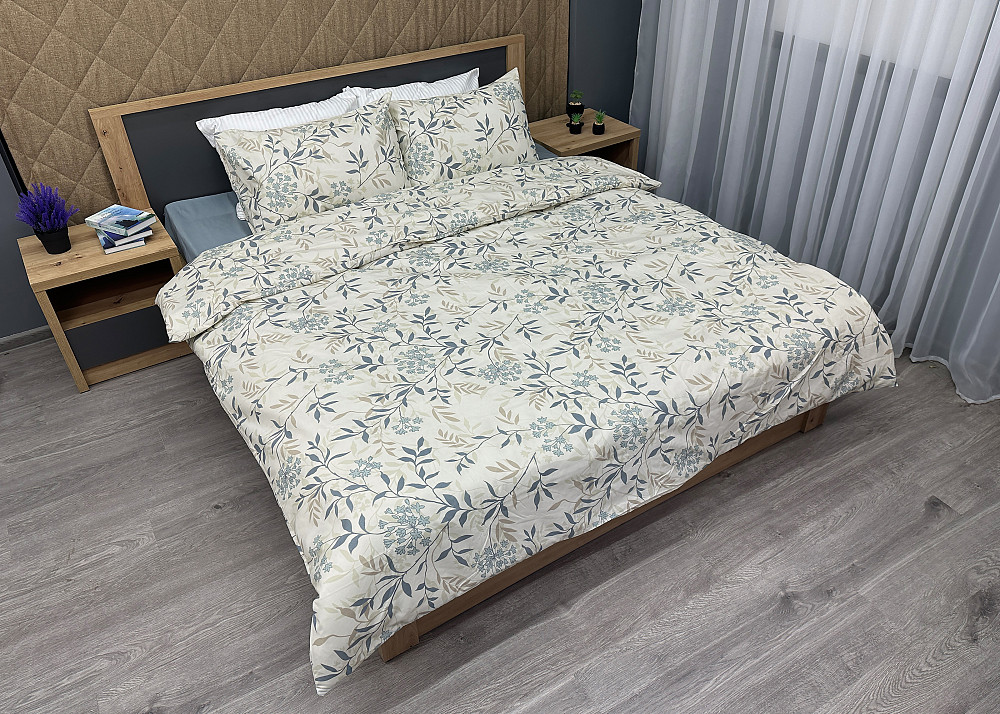 Комплект постельного белья, Decorator Isadora Полуторный 145х215 с цветочным принтом (88-001) Киев - изображение 4