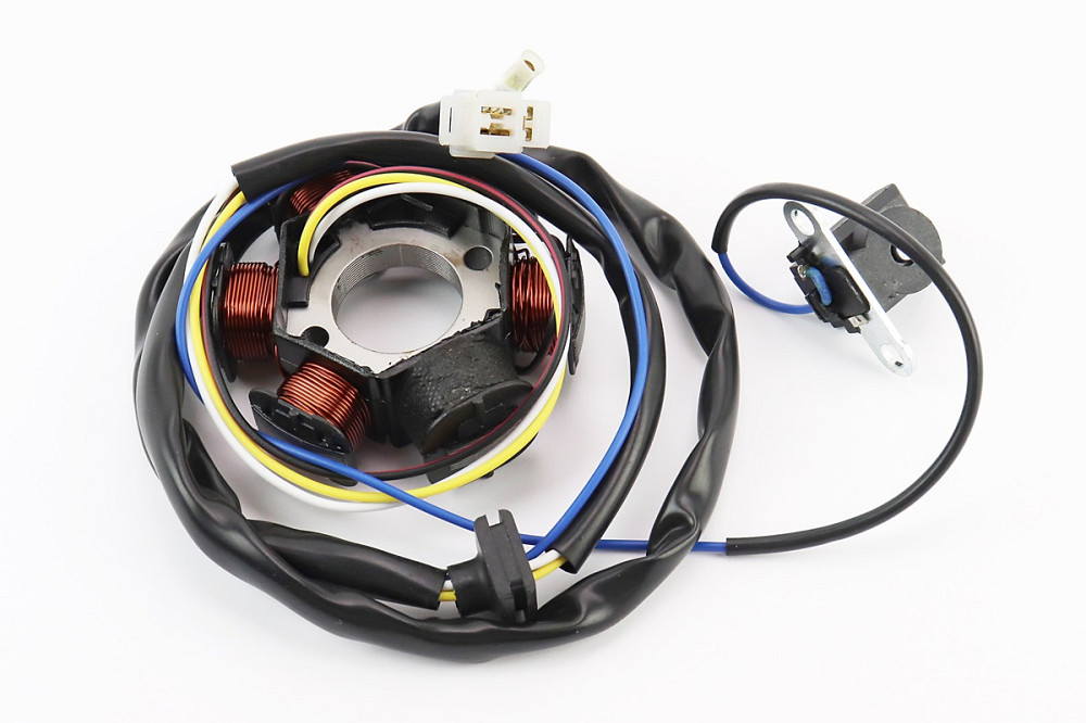 Статор магнето (генератора) Honda LEAD-90 (6 котушок роз'єм "мама 3 + 1") Київ - фото 1