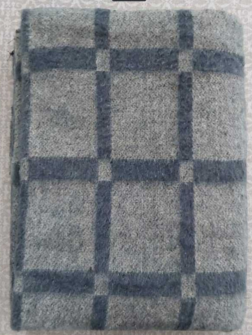 Ковдра напіввовняна клітка Одеяло полушерстяное 140*205. Киев - изображение 2