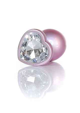 Анальна пробка - Jewellery Pearl Pink Heart Plug Clear L Sex Aura Київ