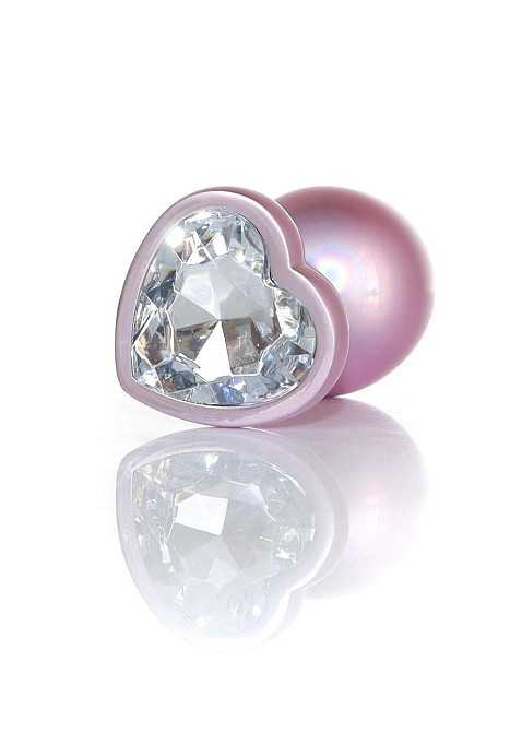 Анальная пробка - Jewellery Pearl Pink Heart Plug Clear L Sex Aura Киев - изображение 3