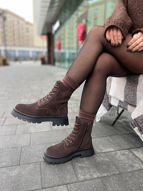 Molly Черевики жіночі MOLLY 12-16 коричневі (зима, замша натуральна) (5715) 38 Коломыя - изображение 7