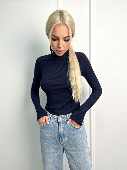 Женский гольф в рубчик 