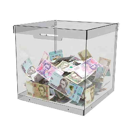 Ящик для пожертвований EKOSTAR 200х200х200 ПЭТ 1.5 мм Киев