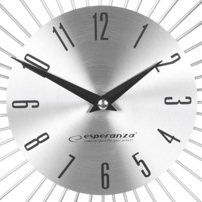 Настенные часы Esperanza Wall Clock Boston EHC002 50 см с лучами из стали и кристаллами (EHC002) Винница - изображение 3
