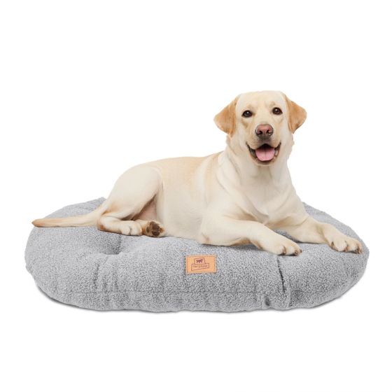 Лежак — подушка для котів і собак Ferplast Relax Boucli (Ферпласт Релакс) 85 x 55 см — 89/10, Сірий Запоріжжя