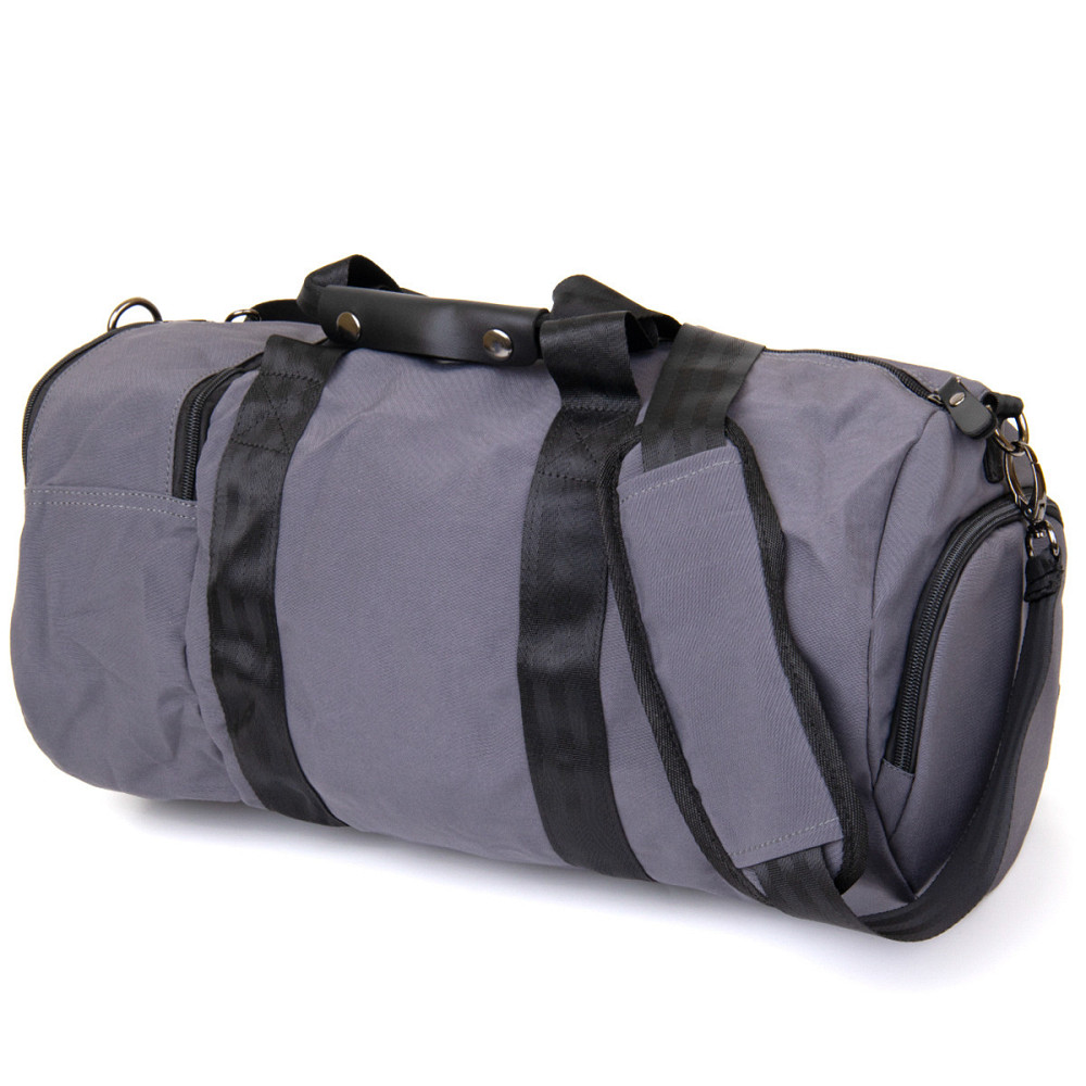 Спортивная сумка текстильная Vintage 20641 Серая Киев - изображение 2