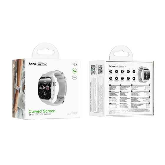 Смарт-годинник HOCO Y33 51mm. 200 mAh. Smart sports watch (call version) Silver Київ