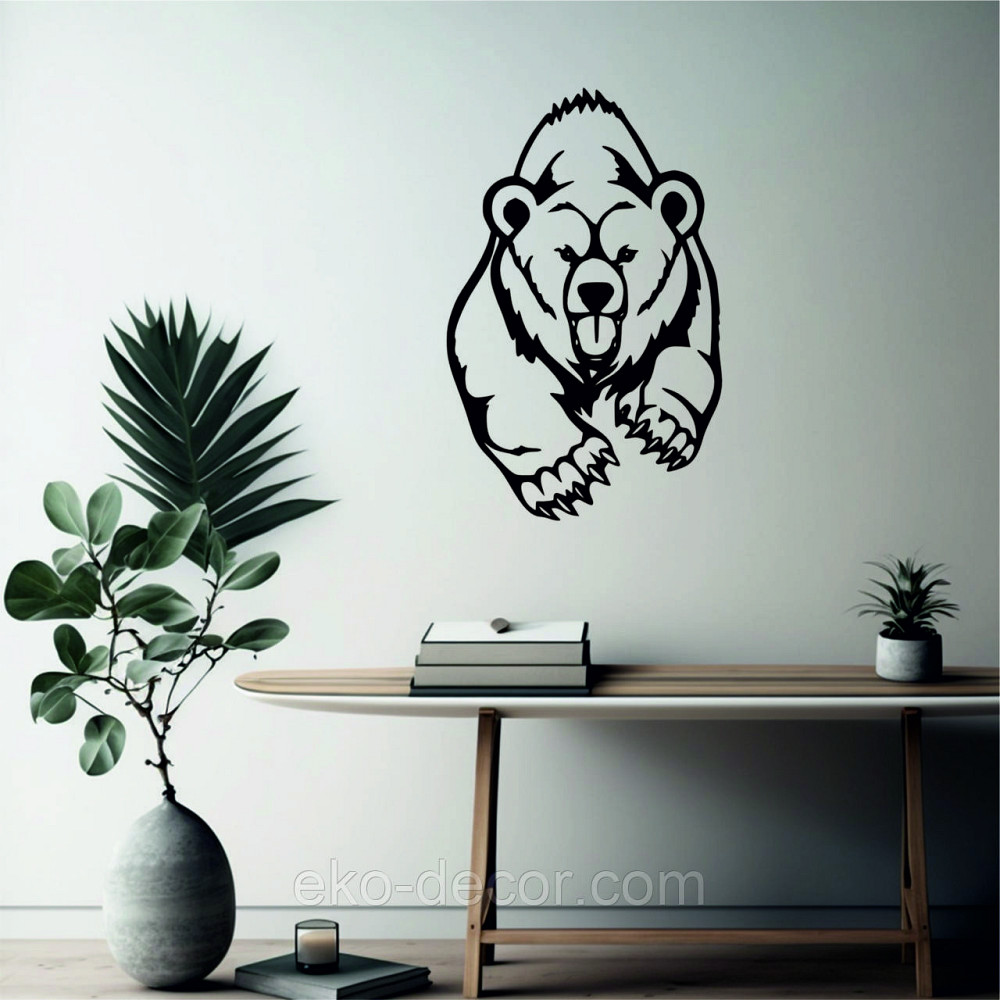 Декоративне настінне Панно «Ведмідь» Декор на стену Київ - фото 2