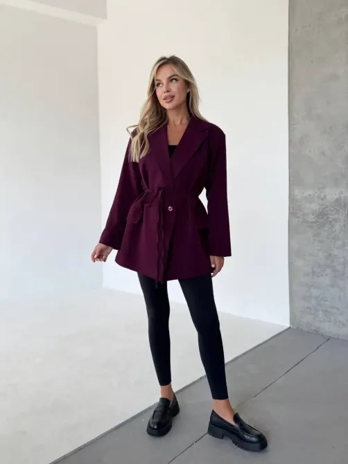 Женский пиджак с поясом - универсальная вещь для базового гардероба Одесса - изображение 14