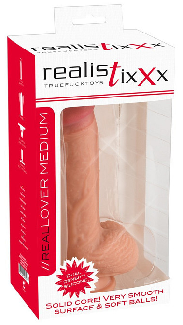 Фалоімітатор з мошонкою на присосці REAL LOVER Sex Aura Київ - фото 8