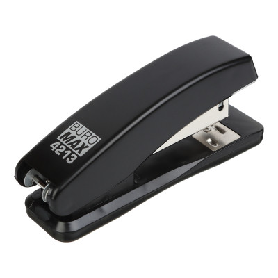Степлер Buromax пластиковый JOBMAX, 15 листов, (скобы №24;26), 110 х 30 х 48 мм, черный (BM.4213-01) Винница - изображение 2
