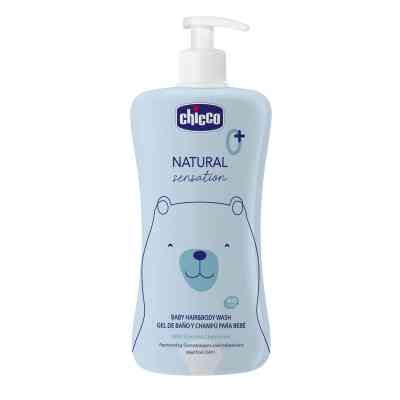 Детский гель для душа Chicco Natural Sensation Без Слез шампун 500 мл 8058664163731 (11517.00) Винница