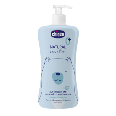 Дитячий гель для душу Chicco Natural Sensation Без Сліз шампун 500 мл 8058664163731 (11517.00) Вінниця - фото 1