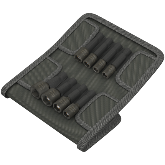 Набір біт метричних і дюймових для покрівельних саморізів, 8шт Wera 05073495001 Одеса