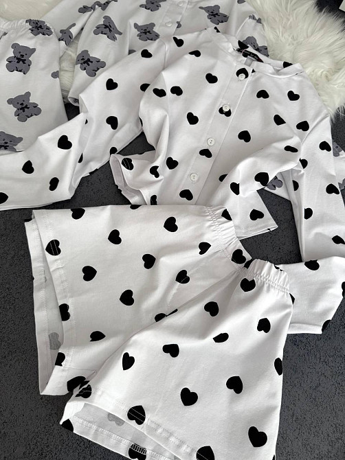 Женская стильная домашняя принтованная пижама качественный кулир Одесса - изображение 4