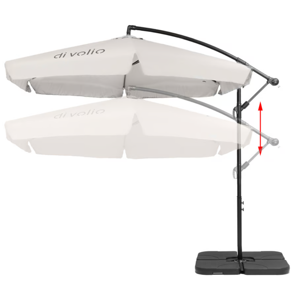 Парасолька садова Di Volio EMPOLI 300см кремова+ Основа садової парасольки Киев - изображение 10