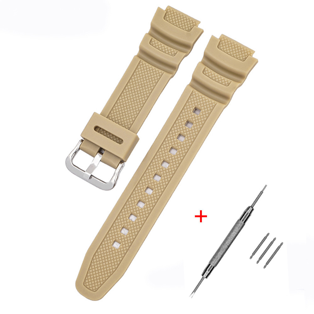 Ремінець для Casio G-Shock AE-1000/1200 Beige SI SBR Київ - фото 1