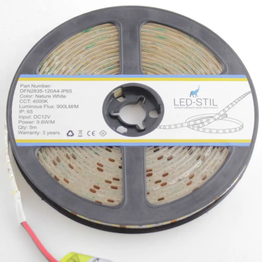 LED-STIL LED стрічка LED-STIL 4000K, 9,6 W, 2835, 120 шт, IP65, 12V Коломия - фото 4