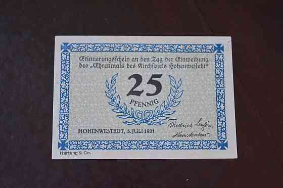 Німеччина. Нотгельд. 25Pf ( 6 ) Полтава