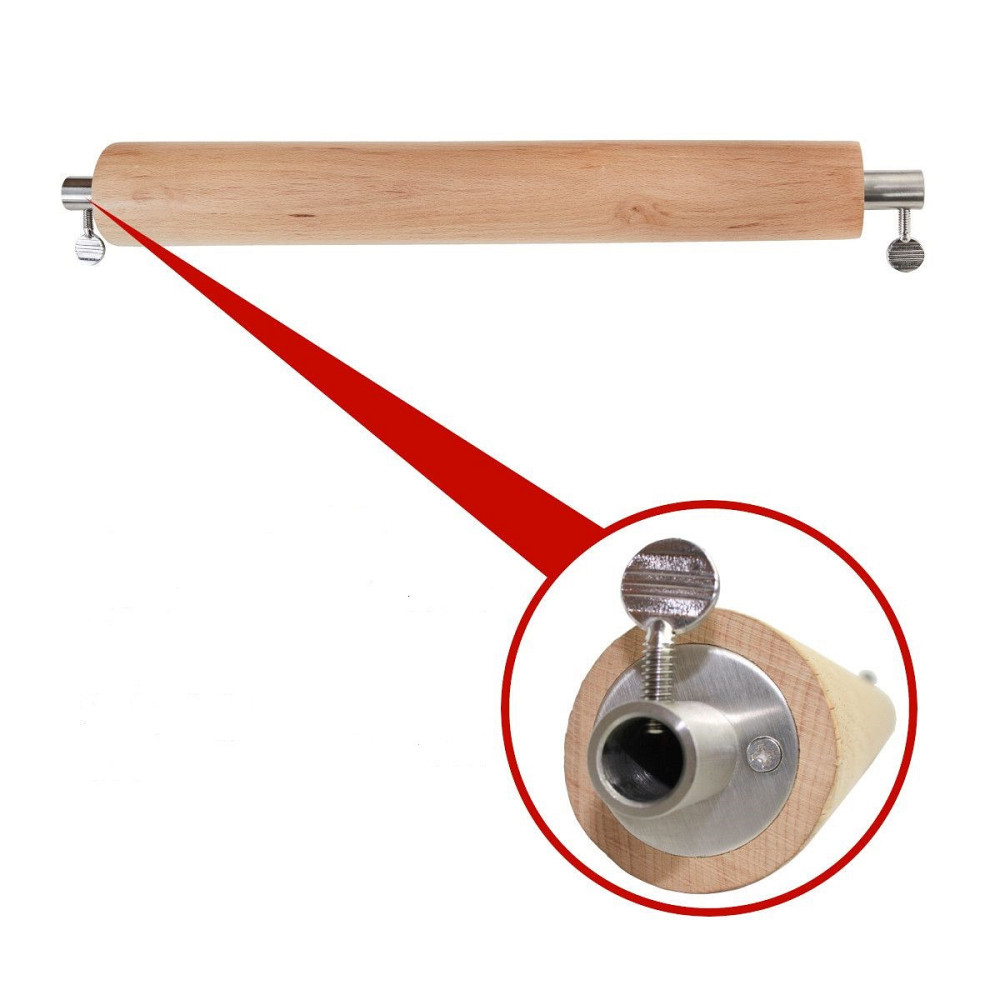 Дерев''яний ролик для випічки на грилі SANTOS Baumkuchen, 40 см, для рожна (вертелів) з макс. ø 12 мм 898839 Рівне - фото 2