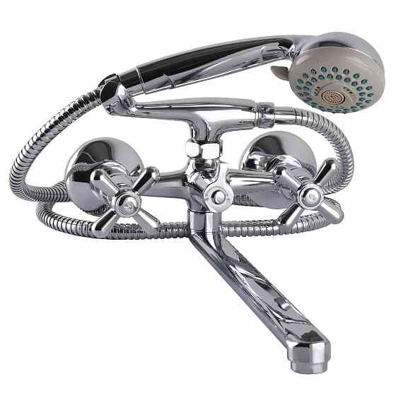 Змішувач для ванни Globus Lux GB-DOMINOX-0316-Euro перемикач латунь L350мм Київ