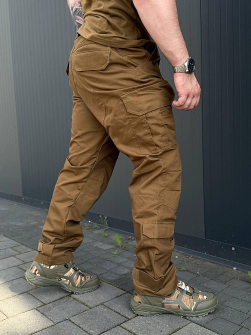 Військові штани літні койот ріп-стоп, тактичні чоловічі штани для армії, польових умов та активного носіння Львів - фото 9