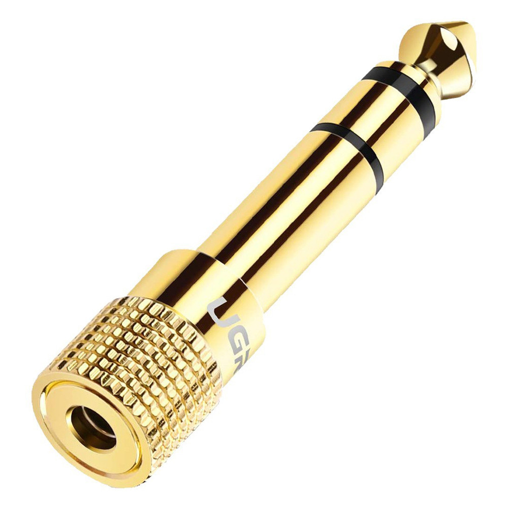 Перехідник 6.3 на 3.5 мм (1/4"-1/8") UGreen 20503 (Золотистий) Николаев - изображение 1