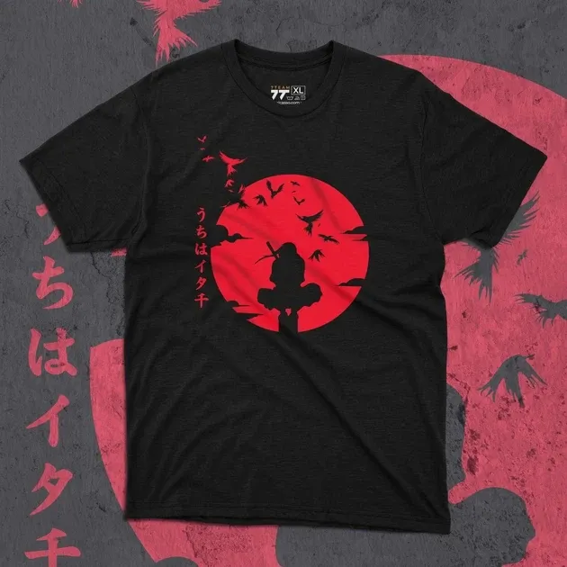 Футболка мужская с принтом Наруто Ітачі Учіха 2 Размер 48 Anime0291 Днепр - изображение 1