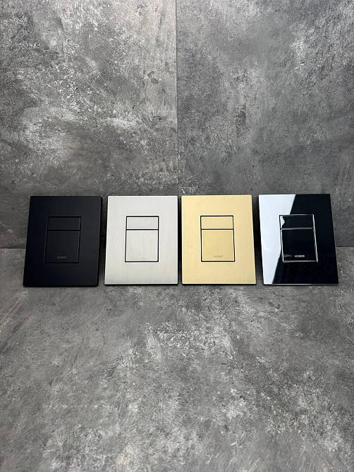 Панель змиву KOER KT-0607-03 157x198x3mm пластикова, кнопка квадратна (колір білий) (KR5714) Київ - фото 7