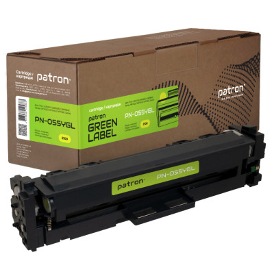 Картридж Patron Canon 055 yellow Green Label (PN-055YGL) Винница - изображение 1