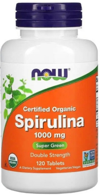 Спіруліна Now Foods Spirulina 1000 мг 120 таб Київ - фото 1