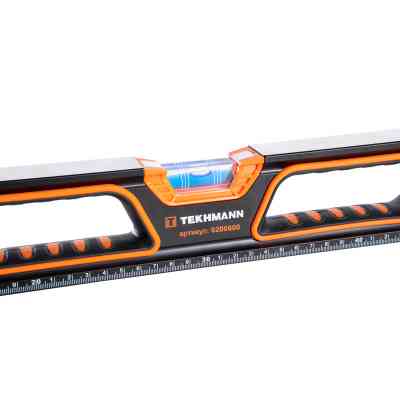 Рівень Tekhmann ударостійкий алюмінієвий магнітний 2 віконця 600мм (9200600) Вінниця