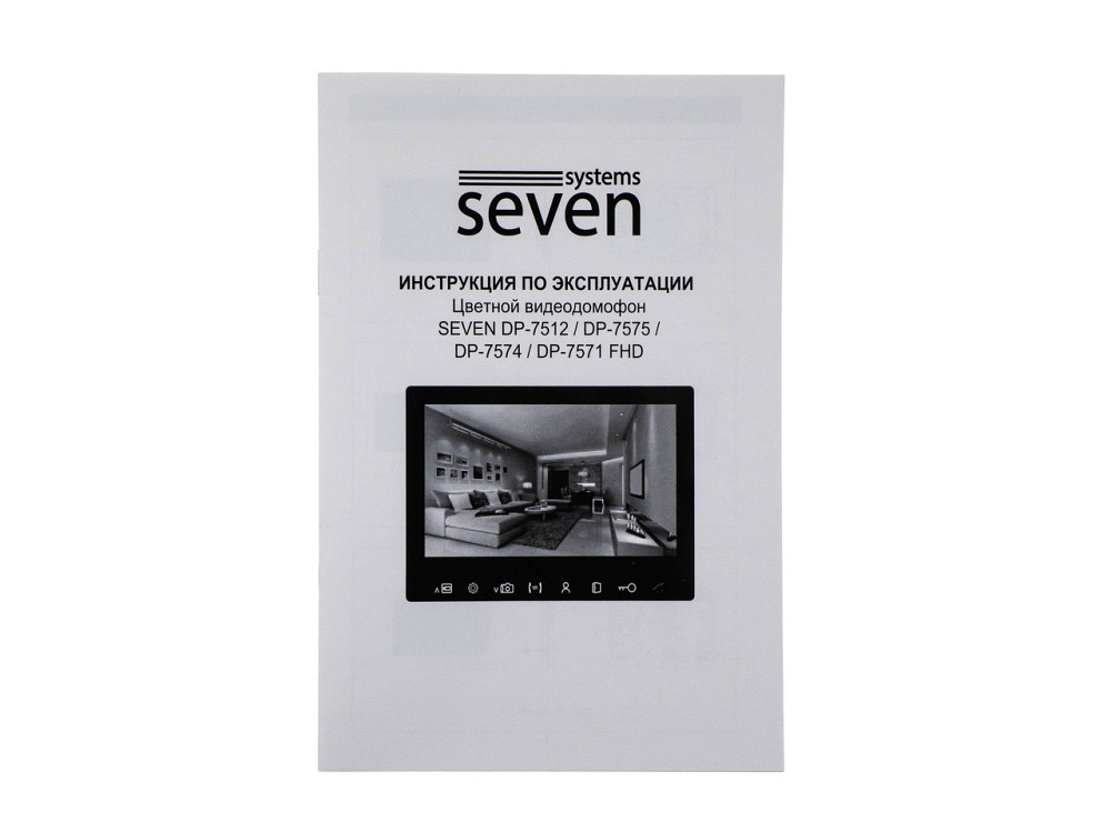 Видеодомофон 7 дюймов SEVEN DP–7571 FHD black Киев - изображение 6