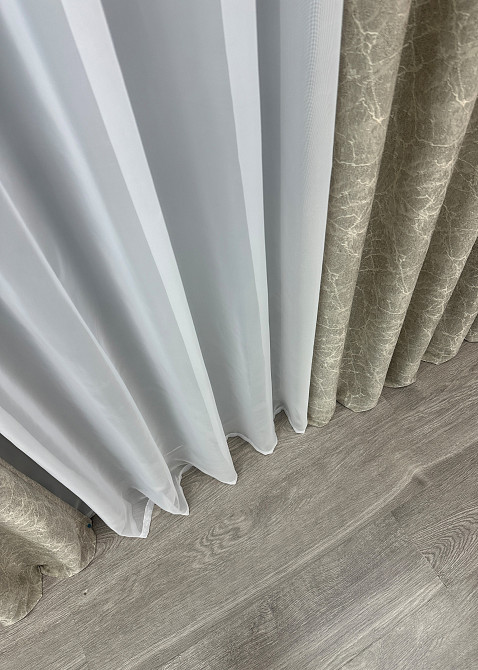 Шторна тканина жакард колекція "Viva Marmo" колір тауп 1779ш Київ - фото 6