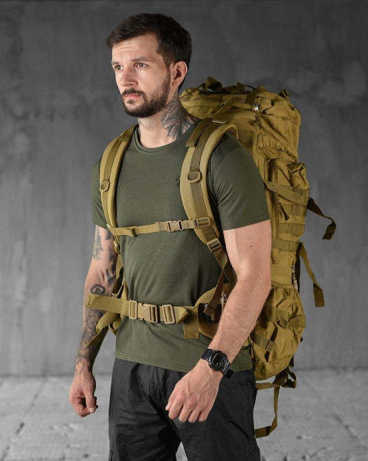 Рюкзак Over Earth 100л рамный cayot   ОР1238 Одеса - фото 2