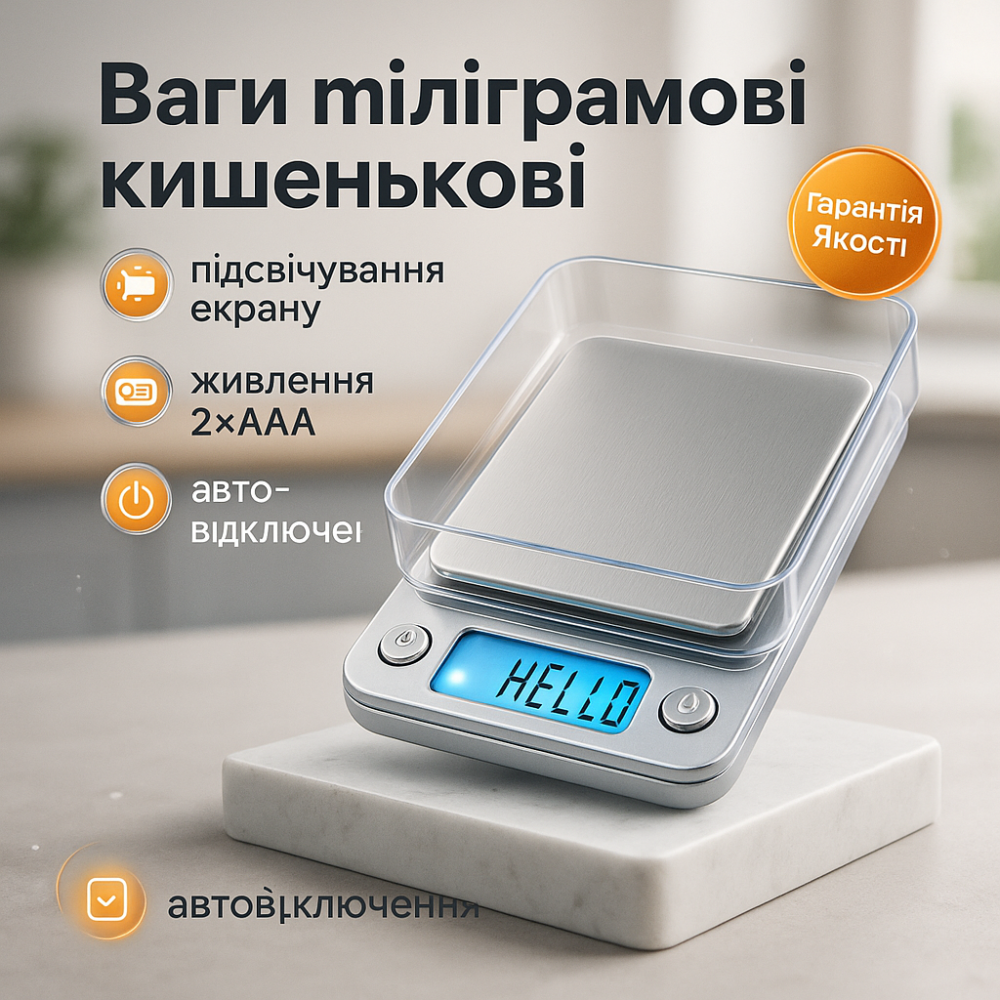 Ваги для зважування золота і срібла, Точні кишенькові ювелірні ваги Професійні з високою точністю EC-88 Львів - фото 14