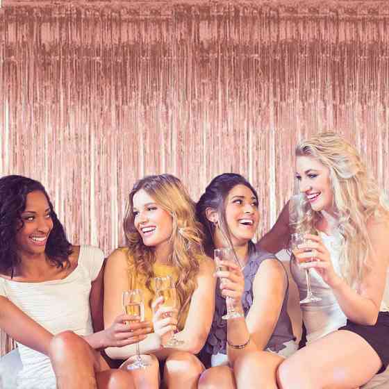 Дождик на фотозону 1 м на 1 м розовое золото Киев