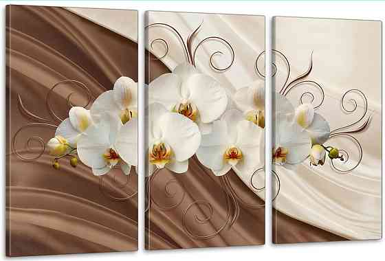 Модульная картина в гостиную / спальню  Квіти Орхідея   ART-226_3A Киев