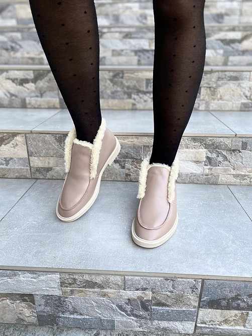 Daragani Черевики жіночі Daragani капучино натуральна шкіра зима висота 9 см (4244) Коломия - фото 8