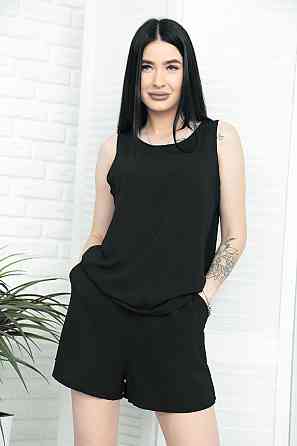 Літній костюм "Ender" оптом | Розпродаж моделі Чорний, 42-44 Київ